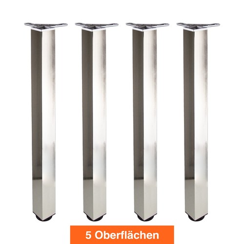 Quadratische tischbeine set - quadratische, 4x