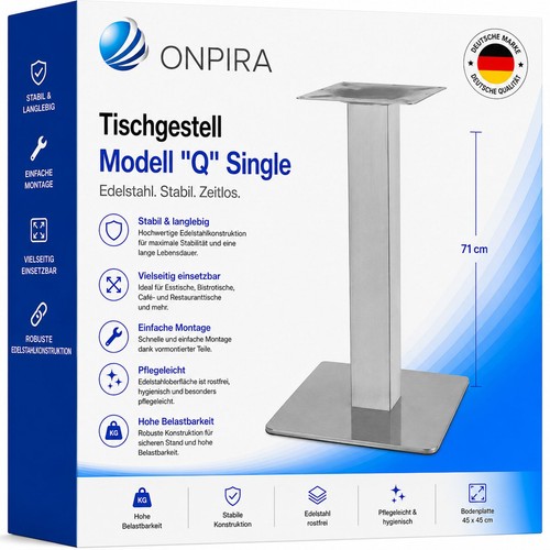 Edelstahl tischgestell - edelstahl,